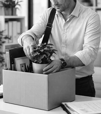 Changement professionnel et carton de bureau